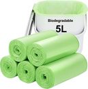 Biodegradable Trash Bag 120PCS Aievrgad 1.2Gallon/5L Small Garbage Bags Count-AU