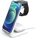 Wireless Charger, XIAOFEIPENG 3 in 1 Charging Station, Charging Dock for AirPods, Watch Stand for Apple Watch, Qi Fast Charging Stand for Samsung Galaxy, iPhone Xs Max/Xs/XR and All Qi-Enabled Devices