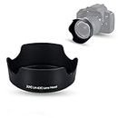 JJC EW-63C Reversible Lens Hood Sun Shade for Canon EOS Rebel T8i T7i T6i T5i SL3 SL2 90D 80D 70D 77D Camera with Kit Lens Canon EF-S 18-55mm f/3.5-5.6 is STM or Canon EF-S 18-55mm f/4-5.6 is STM