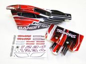 NEW TRAXXAS BANDIT Body & Wing Factory Painted BLACK & RED RB5R