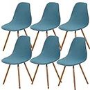 Fundas para sillas sin Brazos 39 Plaza Fundas estampadas para sillas de salón sin Brazos Fundas para sillas Accent 6pcs Sky Blue