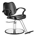 Topsalon Barber Chair,Salon Chair for Hair Stylist Swivel Styling Chair Heavy Duty Hydraulic Pump Adjustable for Beauty Hair Salon Spa Shampoo(Black)