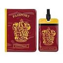 Cinereplicas Harry Potter - Set of Tag & Passport Cover Gryffindor - Official License