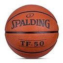 Spalding TF-50 Rubber Basketball (Color: Orange, Size: 6