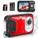 Waterproof Digital Camera with 32GB Card HD 1080P 36MP Compact Digital Camera for Kids Point and Shoot Camera Portable Camera for Teens Students Boys Girls