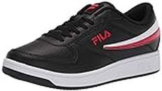 Fila Men's Low Sneaker, Black/Red/White, 12