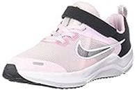 Nike Downshifter 12 NN (PSV)-DM4193-600-13.5C-Pink Foam/Flat Pewter-Black