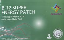 Cerotto energetico vitamina B12 & acido folico 1200mcg 400mc 8 cerotti super transdermici