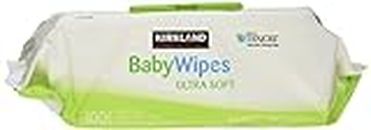 Kirkland Signature Baby Wipes Ultra Soft Unscented Strong Fiber Moisturizes Sensitive Skin Gently Cleanses Helps Maintain Product Purity and Freshness Helps Maintain Ideal Ph Extra Large Wipes with Aloe & Vitamin E Hypoallergenic ( Pack of 3)