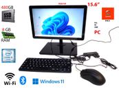 PC all in one 15.6" 8 GB ram SSD 480 WIFI I5 dual core NO TOUCH computer desktop