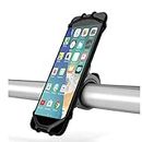 TTEC Bike Phone Holder Mount EasyRide™ Upgraded Mobile Phone Holder for Bicycle Motorcycle Universal Silicone Bike Handlebar Mount for Smartphones up to 6 inch