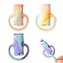 ZOKJSW 3 PCS Data Cable Protection 2 in 1, Cable Winder Tool, Cute Silicone Data Cable Protector to Protect And Store Your Cell Phone Cable