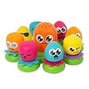 TOMY Toomies Octopals Number Sorting Baby Bath Toy | Educational Water Toys For Toddlers | Suitable For 1, 2 and 3 Years Old Boys and Girls, Multicolor