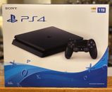 Consola de juegos Sony PlayStation PS4 1 TB delgada negra CUH-2215B nueva VENDEDOR DE CONFIANZA
