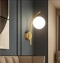 Avior Wall Light for Drawing Room, Wall Lamp for Bedroom, Living Room & Kitchen (Lemon)metal, glass