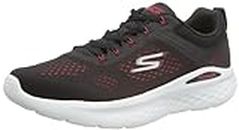 Skechers Men's Go Run Lite Sneaker, Black/White/Red, 11