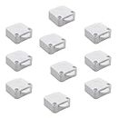 Electronic Spices White Wood Mech Wardrobe Cabinet Door Switch ON/OFF Cabinet Door Light Control Switch (Cabinet Switch) (Pack of 10)