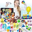 UNGLINGA 60+ Science Experiment Kits for Kids Boys Girls Toys Gifts, Science Lab STEM Activities Educational Project with Chemistry Set, Erupting Volcano, Magic Colour