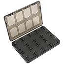 OSTENT 18 in 1 Game Memory Card Holder Case Storage Box for Sony PS Vita PSV Color Black