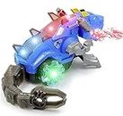 OCTRA Dragon Robotic Dragon Toy Mechanical Walking Dragon Dinosaur Toy with Fire Breathing Water Spray Mist Red Light Function & Realistic Sounds (Multi Color)