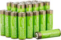 Amazon Basics AA batterie ricaricabili NiMHR ad alta capacità 2400 mAh (confezione da 24)