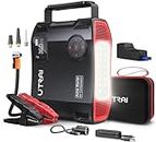 UTRAI Js- 5 2000 Amp 12V Car Battery Charger 16000mah Jump Starter with Air Compressor, with 150 PSI Tire Inflator, Jumper Cables Jump Box for up to 8L Gas and 6.5L Diesel Engines…