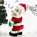 Singing Dancing Father Santa Claus Xmas Novelty Toy Fun Christmas Twisted Hip Animated Santa Claus Decoration Gift