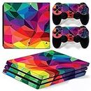 Skin Poster Kaleidoscope Theme 3M Skin Sticker Cover for PS4 PRO Console and 2 Controller Decal Cover Sticker Skin