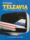 PUBLICITÉ 1968 TÉLÉVISEURS TÉLÉAVIA COULEUR PORTABLES ET COFFRETS - CONCORDE