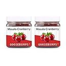 Goosebumps Masala Cranberry | Dried Cranberry | Chatpata Cranberry Healthy Snack for Kids and Adults | (150g x 2 Packs), 300 GMS