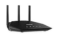 Netgear 4-Stream Wi-Fi 6 Router (RAX10), AX1800 Wireless Speed (Up to 1.8 Gbps), 1,500 sq. ft. Coverage, Dual_Band, Black (RAX10-100EUS)