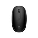 HP 240 Bluetooth Wireless Mouse with 3 Buttons/1600 DPI Red Optical Tracking/Sleek and Ambidextrous/Compatible to Windows 10, macOS, Chrome OS, 3 Years Warranty (Black)