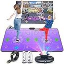 Electronic Dance Mats - FWFX Musical Dancing Mat with HD Camera, Double User Wireless Non-Slip Dance Pad for TV, Exercise Fitness Dance Mat Games for Age 6 7 8 9 10 11 12 13 14 Year Old Girls & Boys…