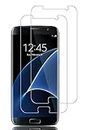 [2 unidades] Cristal blindado compatible con Samsung Galaxy S7 Protector de pantalla de cristal templado 9H