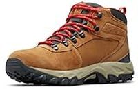 Columbia Men's Newton Ridge Plus II Suede Waterproof Boot, Breathable with High-Traction Grip,elk/mountain red,13