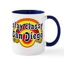 CafePress Funny Shirt Stay Classy SAN Diego T Shirt Gift Mug 11 oz (325 ml) Ceramic Coffee Mug