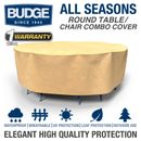 Budge All-Seasons Round Patio Table and Chairs Cover | Various Sizes and Colors