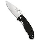 Spyderco Tenacious Folding Utility Pocket Knife with 3.39" Stainless Steel Blade and Durable Non-Slip G-10 Handle - Everyday Carry - PlainEdge - C122GP