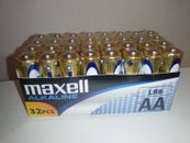 Pilas alcalinas AA - Pack 32 pilas - Maxell  pila LR6