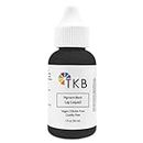TKB Lip Liquid Color | Liquid Lip Color for TKB Gloss Base, DIY Lip Gloss, Pigmented Lip Gloss and Lipstick Colorant, Moisturizing, Made in USA (1floz (30ml), Pigment Black)