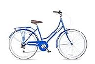 WildTrak - Bicicletta da Città, Adulto, 26", 6 Velocità, Gruppo Cambi Shimano - Blu Elettrico
