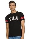 Fila Men's Straight Fit T-Shirt (12012167_Black_M)