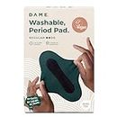 Dame Reusable Period Pad | Regular | Ultimate Comfort & Protection | Organic Cotton | Leak-Proof | Odour-Control | Washable Menstrual Pads for Medium Flows, Black