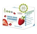 ONETANG Freeze-Dried Fruit Strawberry, 10 Pack Single-Serve Pack, Non GMO, Kosher, No Add Sugar, Gluten Free, Vegan, Holiday Gifts, Healthy Snack 0.35 Ounce