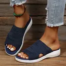 Mode Sommerschuhe neue Damen Sandalen plus Größe Klassiker Slip on Slipper elegante Zapatos de Mujer