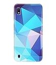 Silence Blue Triangle Pattern Designer Printed Hard Back Case Cover for Samsung Galaxy A10E