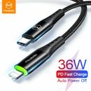MCDODO 36W PD USB Cable LED Fast Charging Data  Charger For iPhone 13 12 11 XS