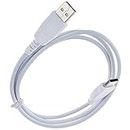 USB Replacement Power Charger Cable Cord for Fuhu Nabi DreamTab DMTab Jr XD Tablets Fuhu 2S elev8 Tablets