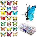 40Pcs Decorative Drawing Pins Set, Colorful Butterfly Pushpins Drawing Pins Decorative Thumb Tacks for Cork Board,Bulletin Board,Feature Wall,Photo Wall,Home Office Wall Cubicle with Box