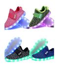 Zapatillas deportivas LED para niños niñas niños zapatos intermitentes zapatos de baile zapatillas de deporte DE $